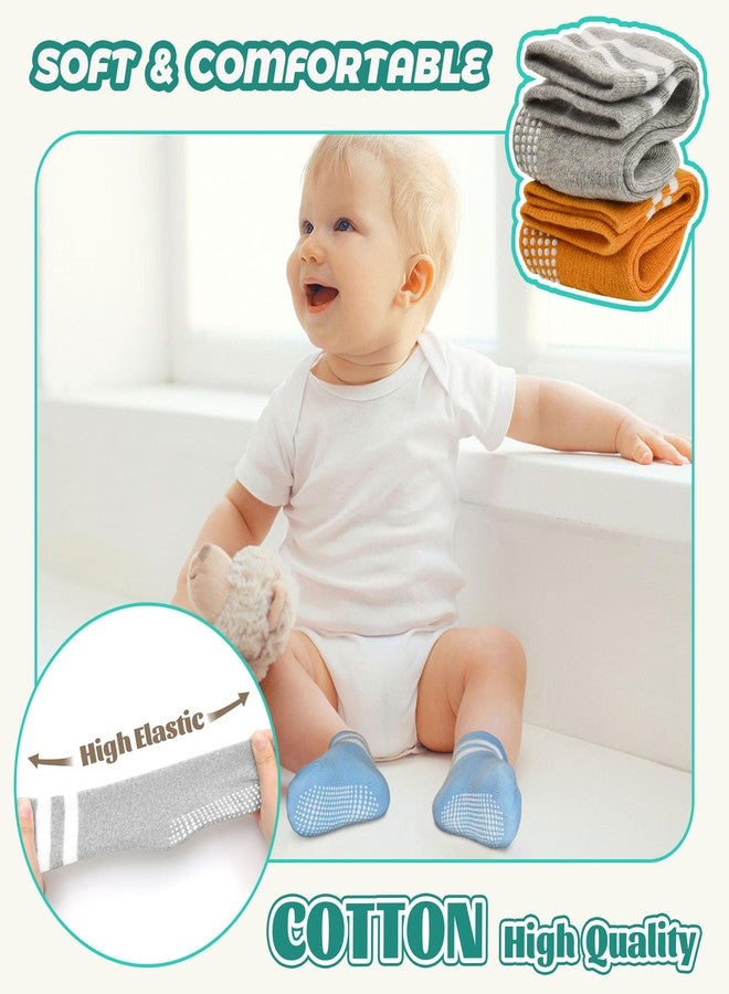 HYCLES 12 Pair Toddler Socks, Kid Non Slip Baby Socks with Grips for Boys/Girls 3-5T - Image 4